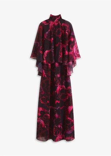Maxikleid schwarz pink - 38,
