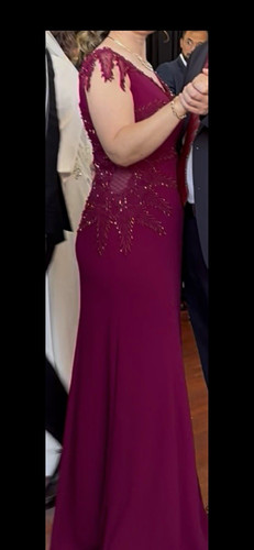 Damen abendkleid lang pink - damen,