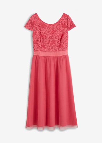 Neu kleid mit - kleid, spitzenoberteil