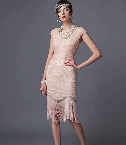 Damen kleid paletten 20er stil - 20er,