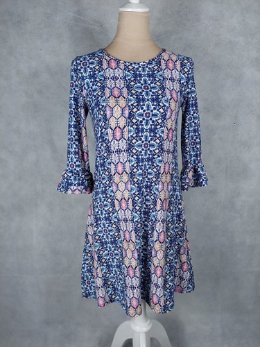 Kleid pink rose 36 blau - rose, gr.