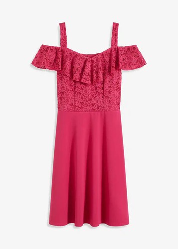 Spitzenkleid 42 pink - spitzenkleid,